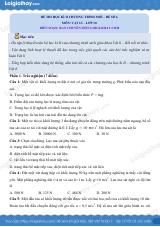 Đề thi học kì 2 Vật lí 10 Kết nối tri thức - Đề số 6